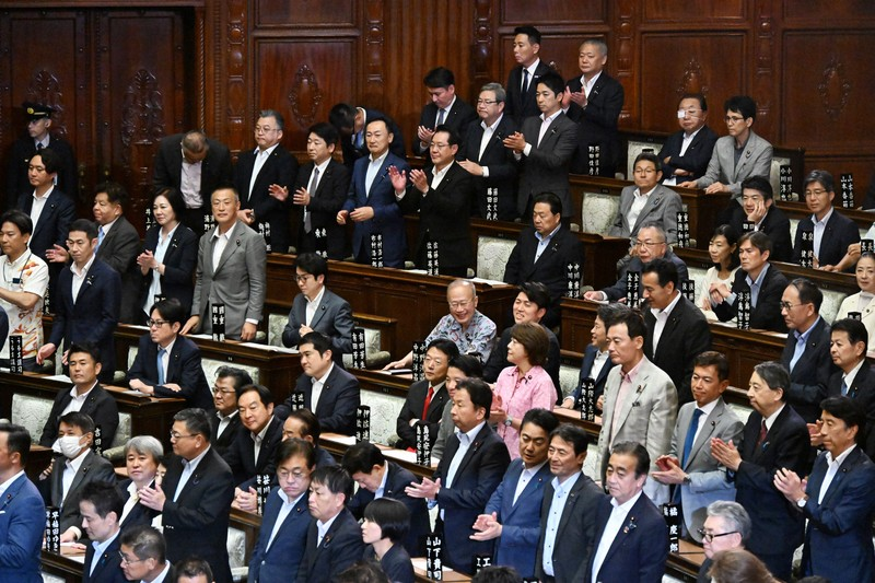 7月17日,日本国会决定将本届会议延长至7月25日。(图源:日本《每日新闻》)
