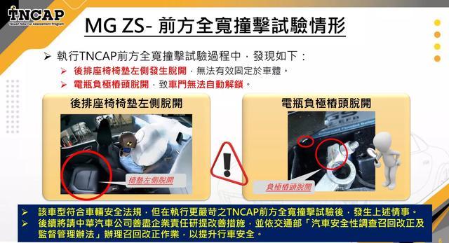 气囊没弹出,车门打不开,坐垫自己跑,MG在TNCAP碰撞测试惨提0星
