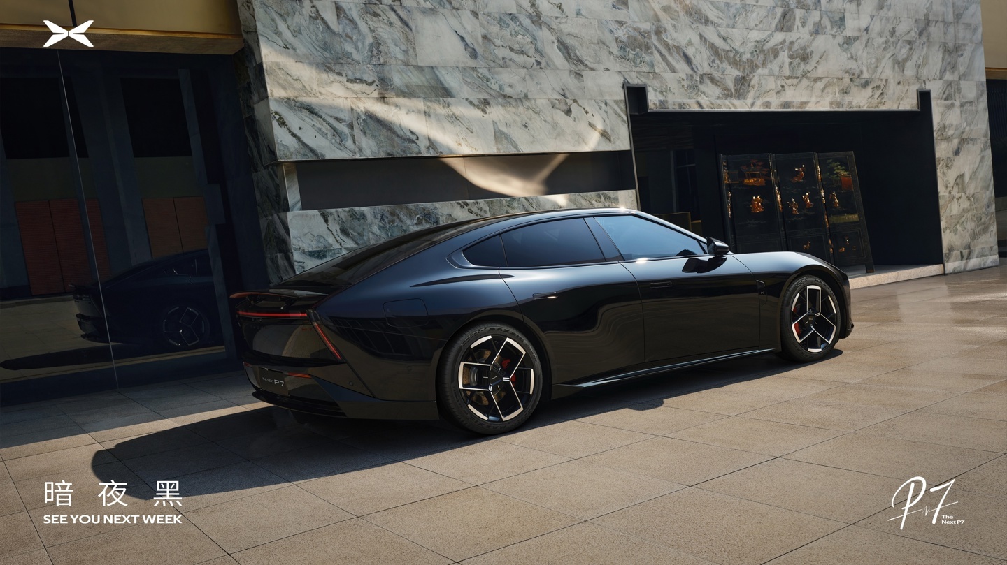 小鹏P7黑武士车色“暗夜黑”3月18日发布,官图先睹为快