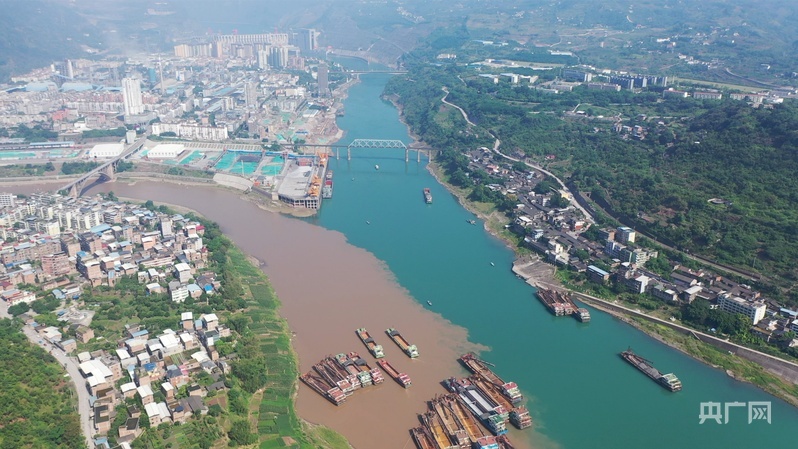 航拍水富港全貌(央广网发 水富市融媒体中心供图)