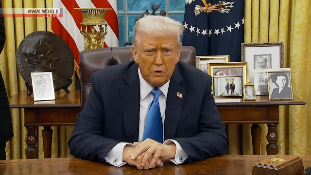 ▲高市胜选后,特朗普表示了祝贺。(图源:NHK)