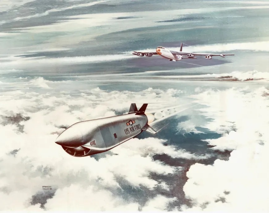 B-52发射ASALM导弹想象图