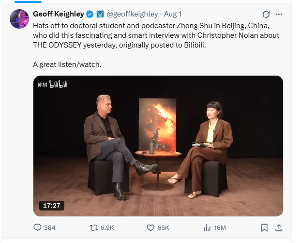 媒体人Geoff Keighley的这个视频转发，浏览超过1600万