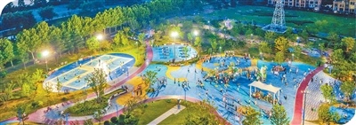 江苏宿迁市民在体育公园乐享夏夜运动炒股票怎么加杠杆。