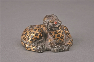 错金铜豹 西汉 河北博物院藏