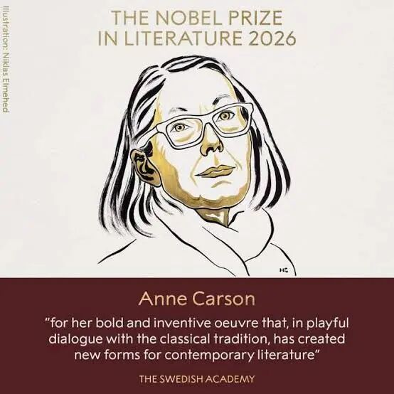 Anne Carson Nobel Prize in Literature 2026 | Israel Hayom