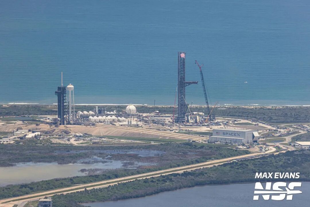 LC-39A的星舰发射台近照|Max Evans/NSF