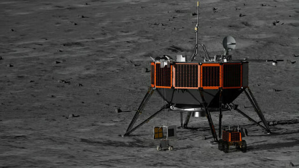 NASA月球着陆器外观预想图