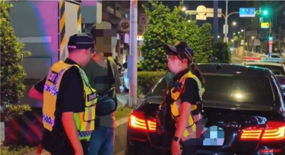 新北市警察展开行动，首日共查获29件毒驾。图源：台湾“东森新闻云”