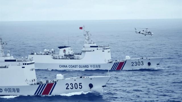 中国海警舰艇编队