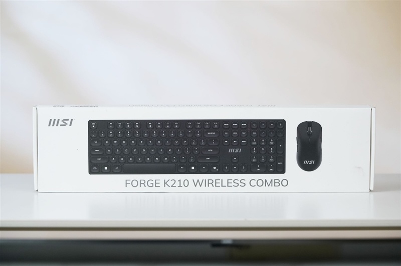 219元办公新选择 微星FORGE K210 WIRELESS COMBO无线键鼠套装评测:轻薄时尚的务实之选