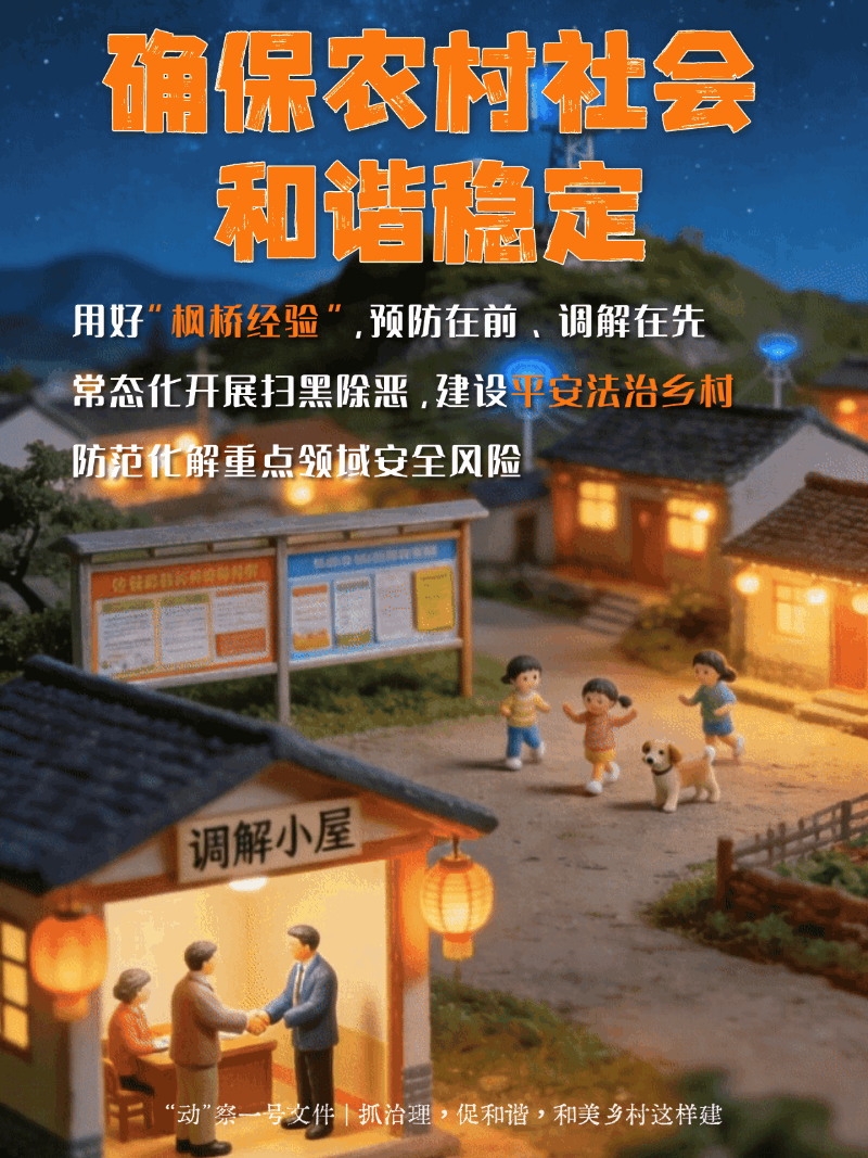 “动”察一号文件｜抓治理，促和谐，和美乡村这样建