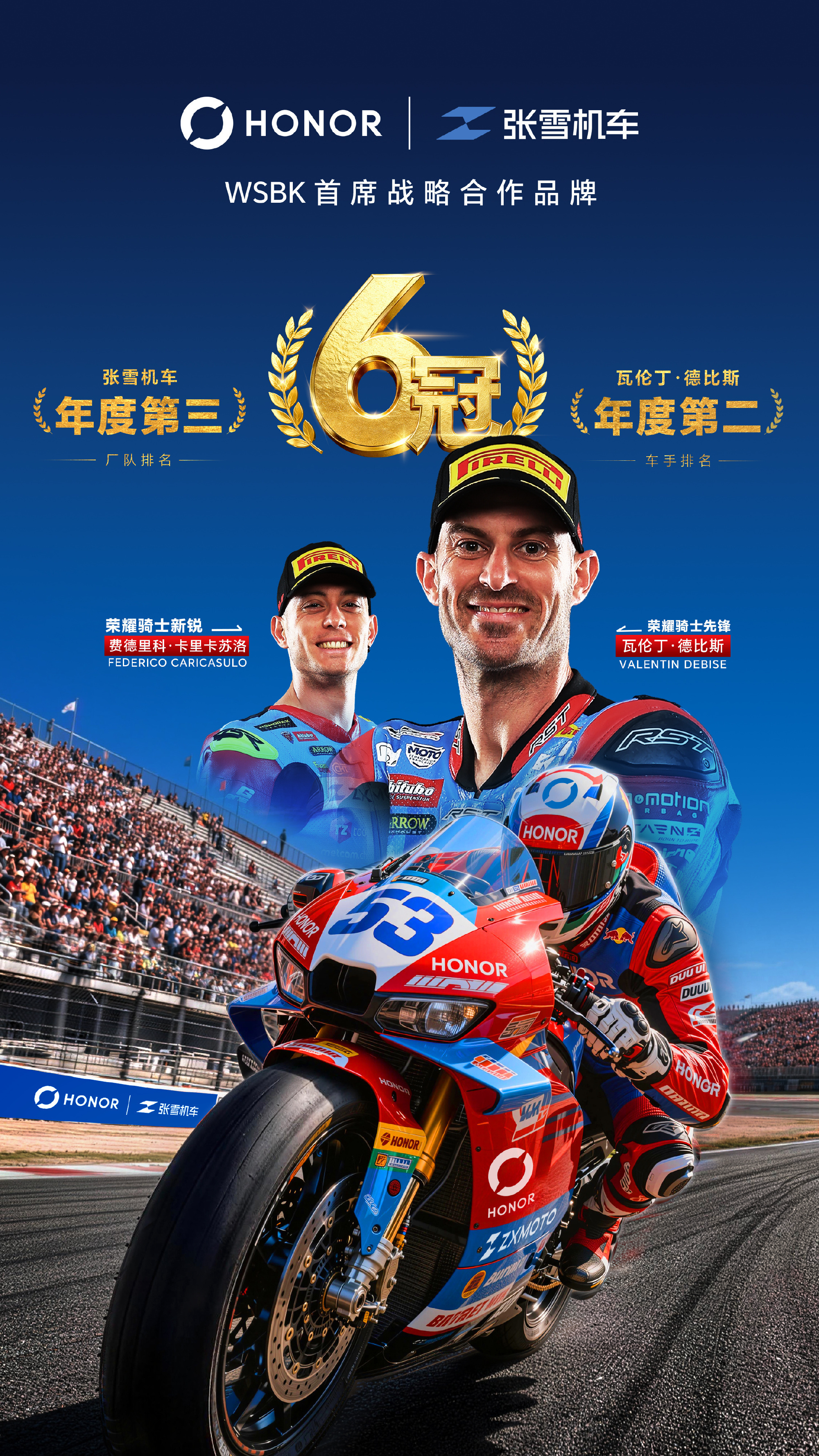 张雪机车获年度制造商季军【WSBK 2026赛季收官:张雪机车获制造