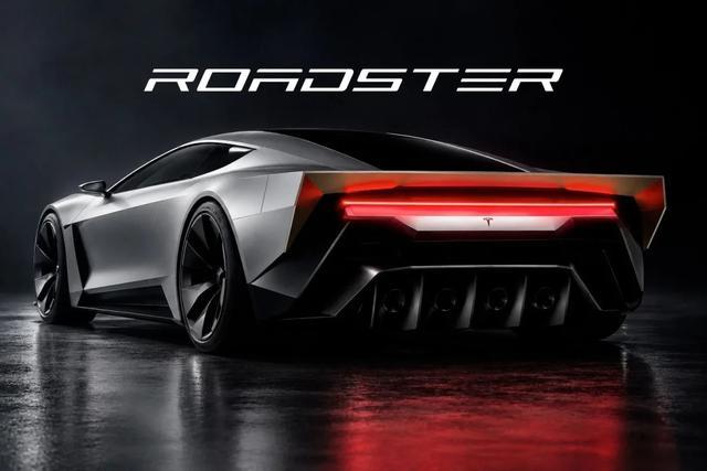 基于特斯拉预告图制作的粉丝版 Roadster 2.0 概念车