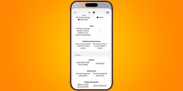 Mactracker 5 设备对比界面