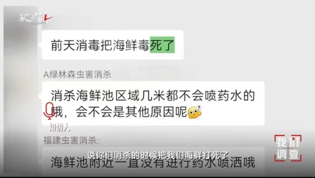 因为敌敌畏的神经毒性，以及使用不当，喷洒消杀造成餐厅里的海鲜死亡丨新京报我们视频