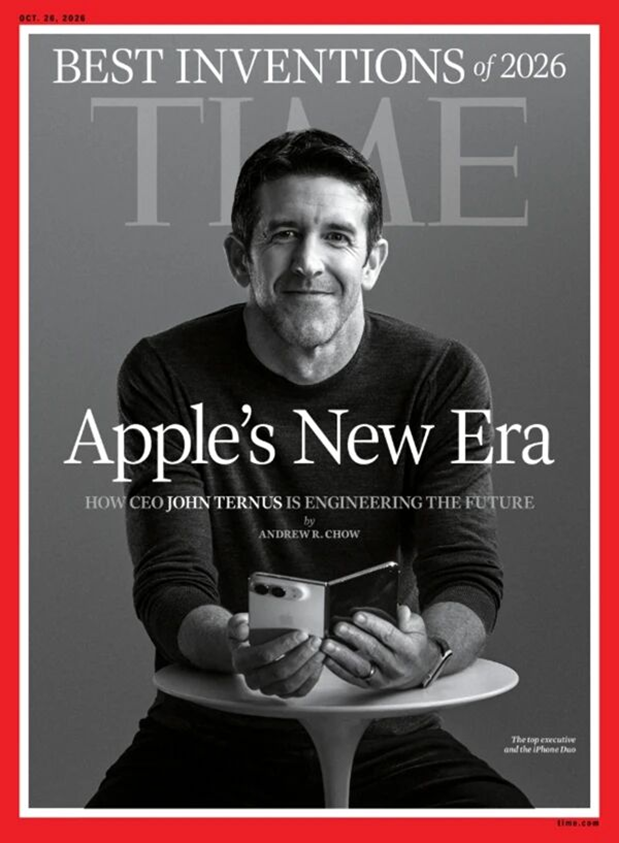 iPhone Duo被美国《时代》周刊收录至“2026年度最佳发明榜单”。(图/《时代》周刊)