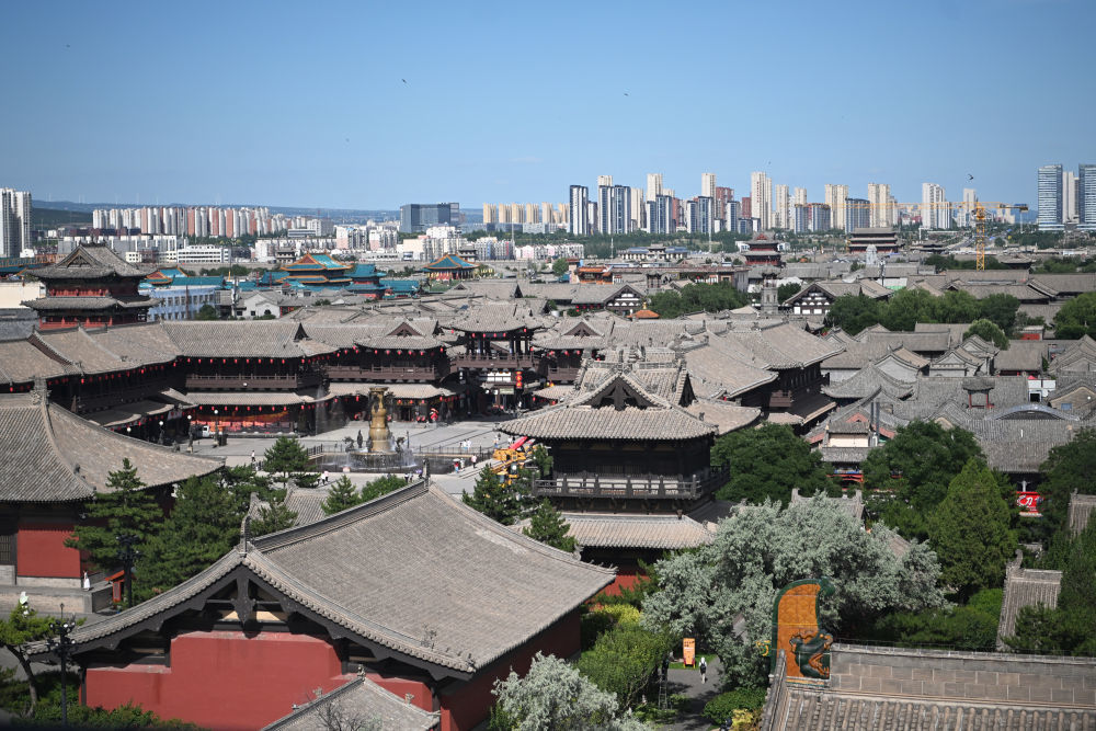 2026年6月25日在山西省大同市拍摄的大同古城风景。
