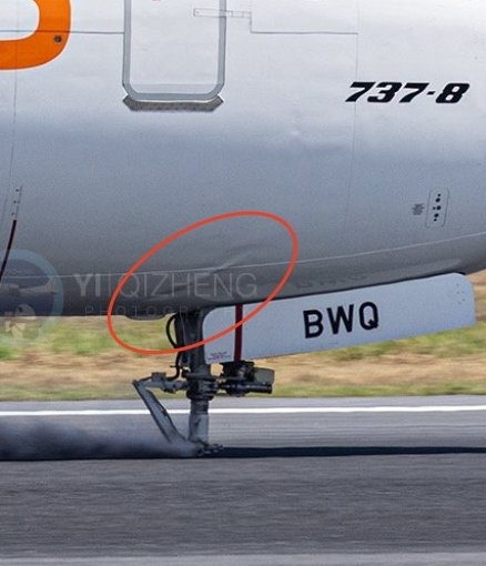 一波音737客机硬着陆!前轮被弹飞 起落架插入机场跑道