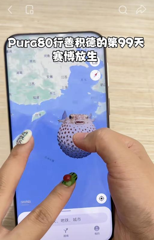网友尝试的赛博放生。(图/小红书)