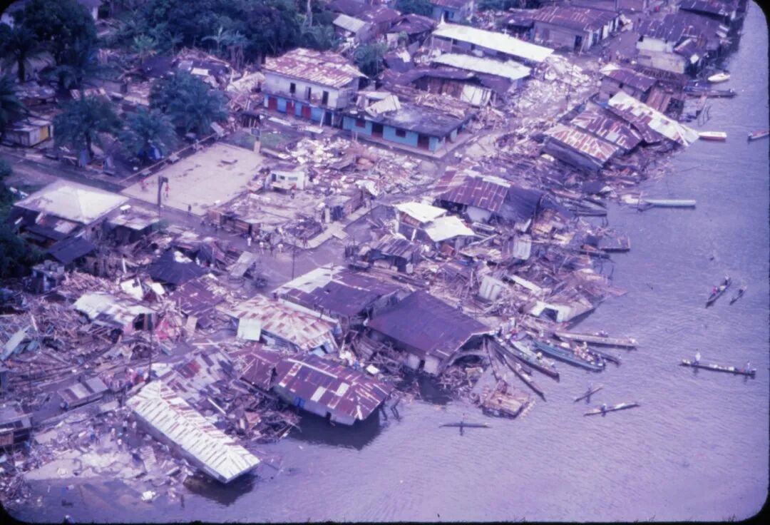1979年的图马科地震对海滨地区造成严重损害。(图源:哥伦比亚地质局)