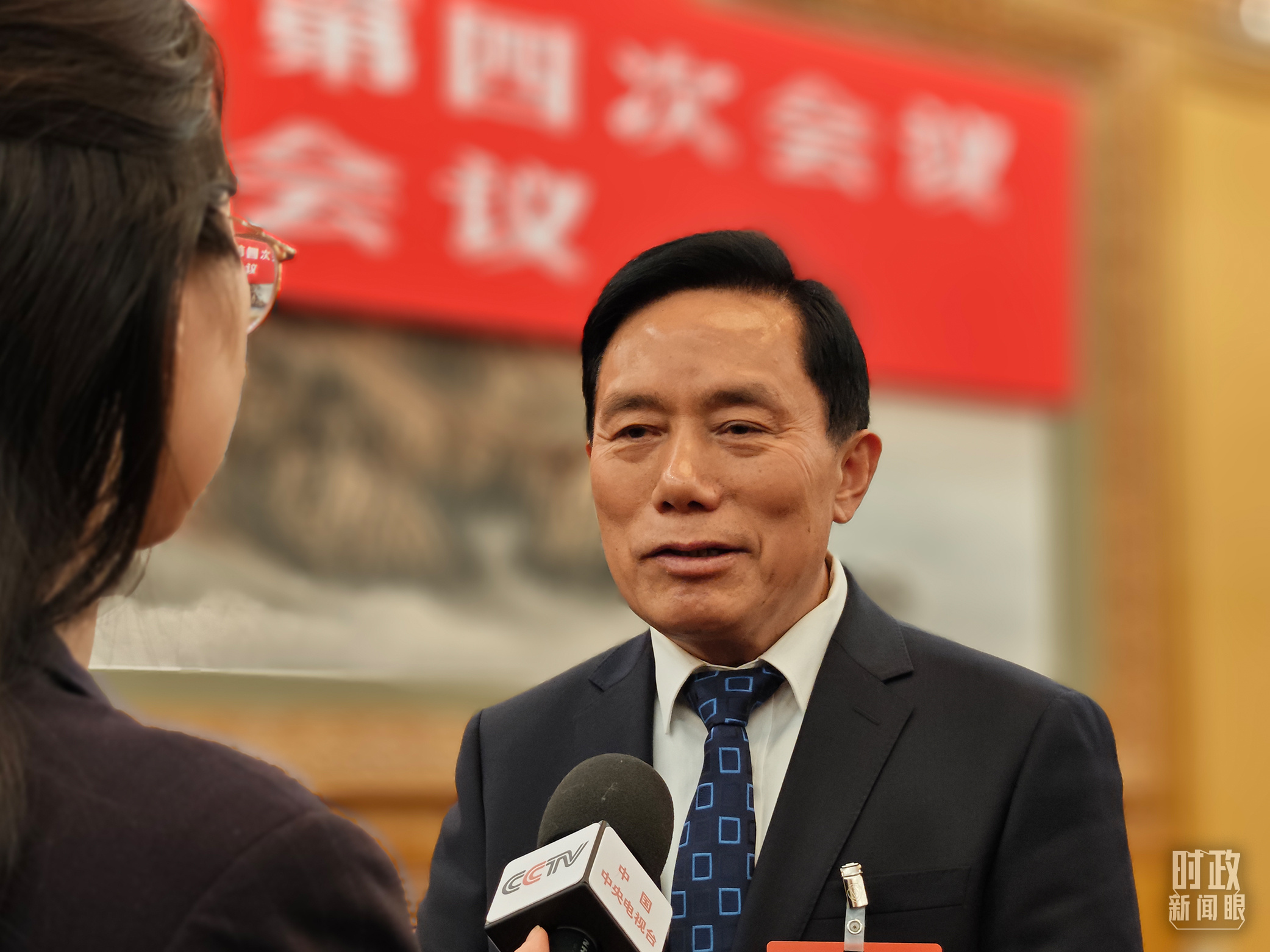 △杨恒俊代表。（总台国广记者蔡靖骉拍摄）