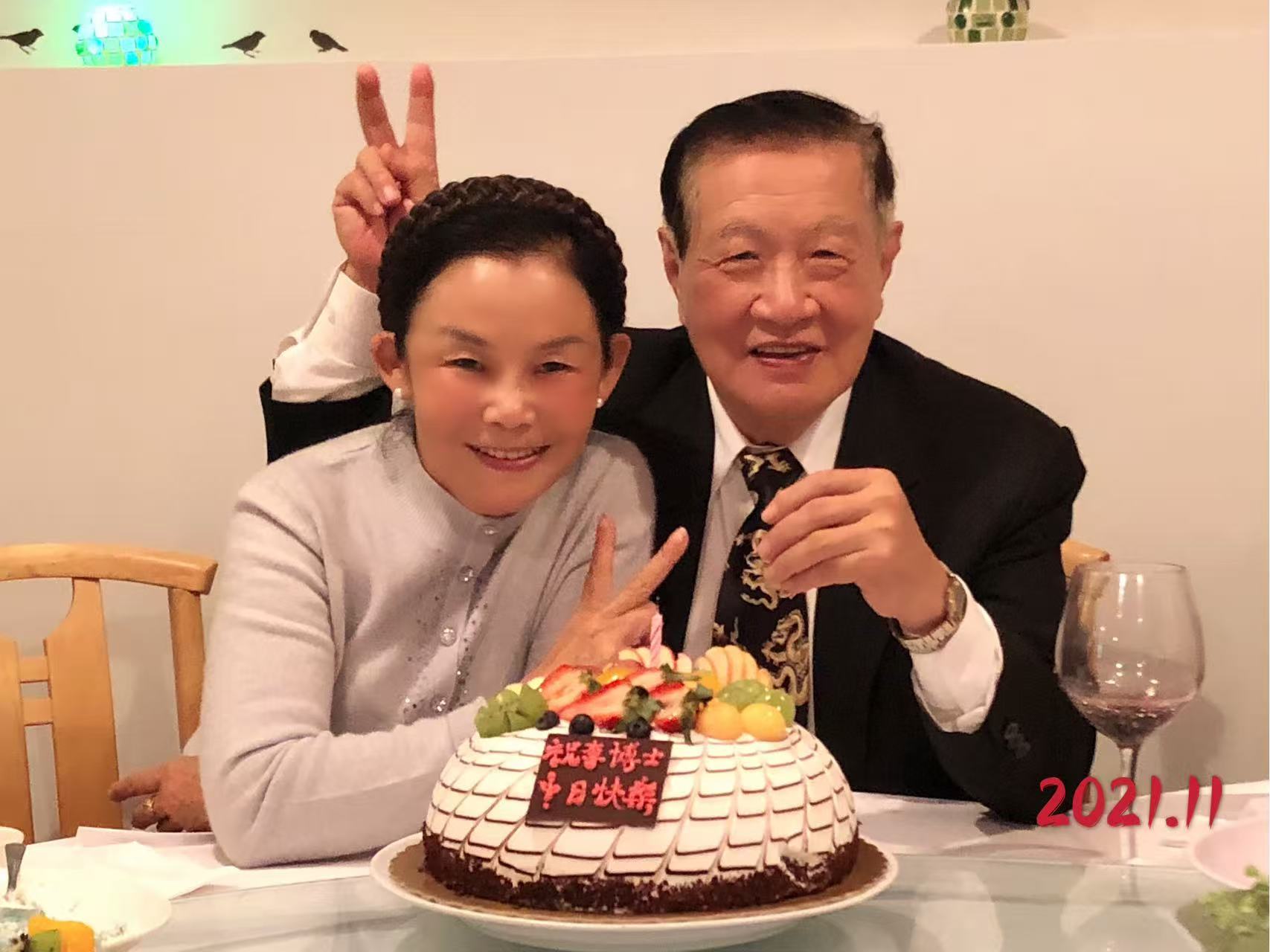 2021年李昌钰博士生日时二人的合影