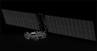 太空探索公司发布的”星盾“卫星图片(仅为卫星本体,具体加装设备根据卫星用途不同)