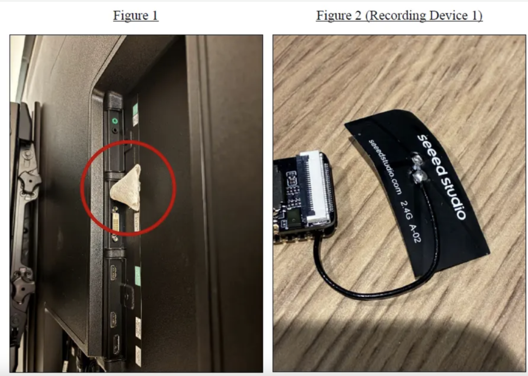 OpenAI会议室的电视机处被发现录音设备 美媒报道截图