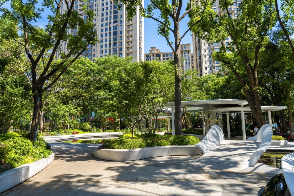 位于上海市静安区昌平路与西康路交叉口的溪梦园。(受访者供图)