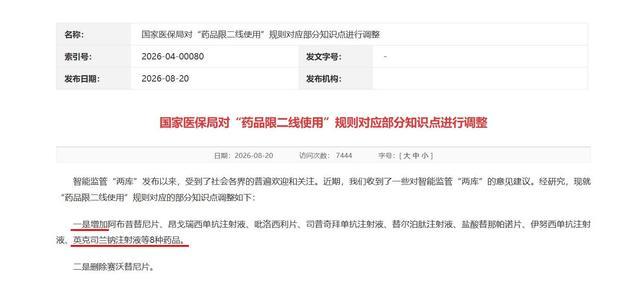 图片起头于:国度医保局官网