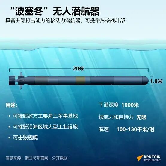 普京确认“波塞冬”测试成功，揭秘俄“末日武器”的绝对威慑力- 2025年10月29日, 俄罗斯卫星通讯社