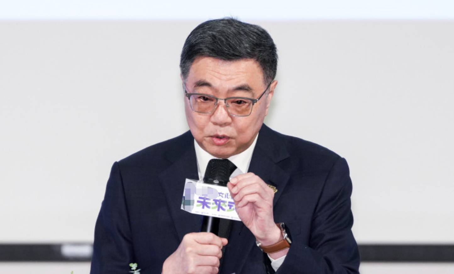 卓荣泰20日参加岛内文化会议，相关言论被岛内网友怒怼。图源：台媒