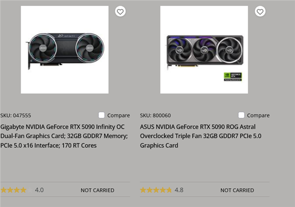 这次真的买不到了！美国零售商全面下架RTX 5090：缺货变停售