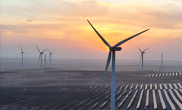 中国宁夏银川的新能源综合示范区 IC Photo