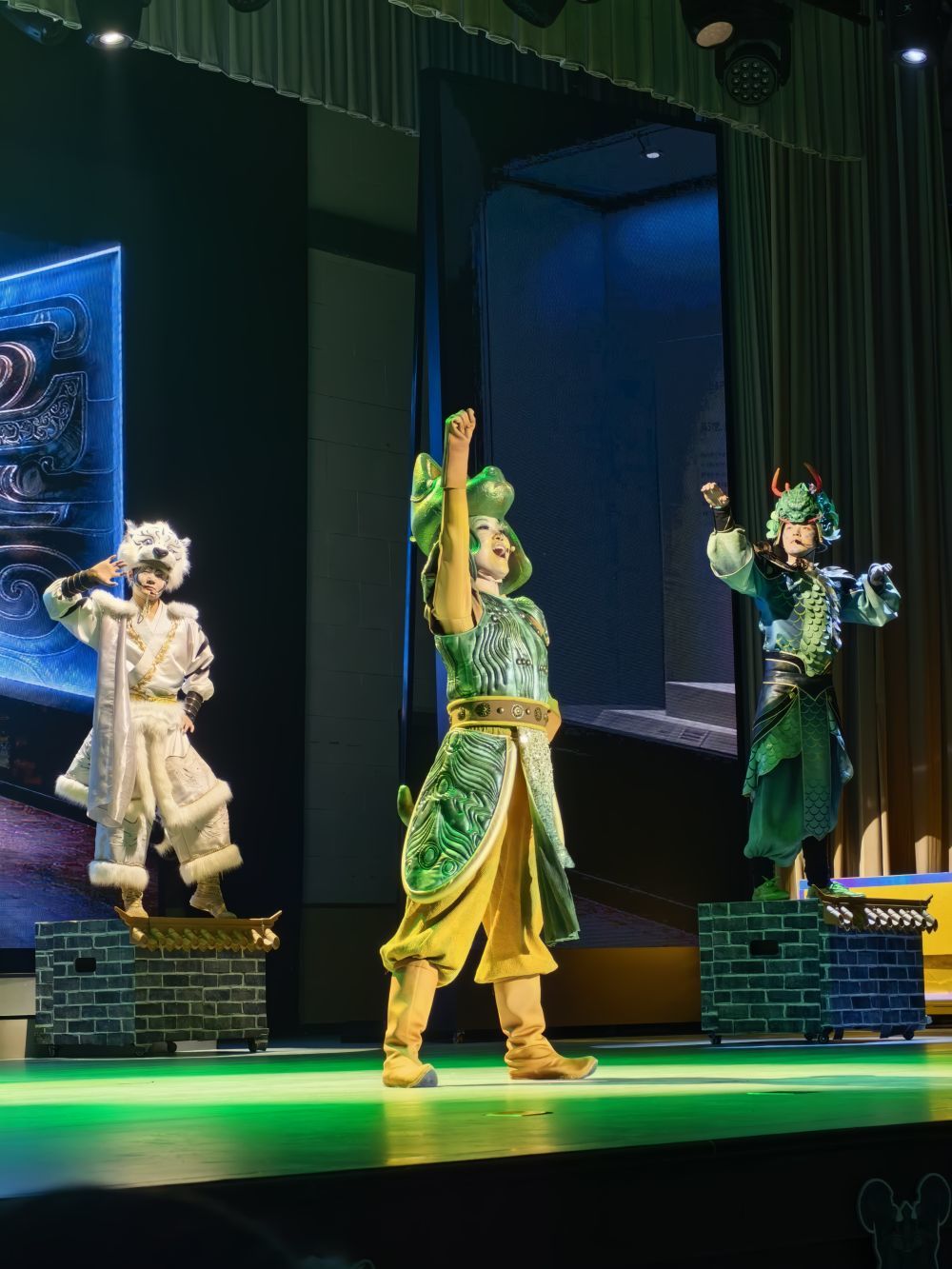 这是河南博物院首部原创文物歌舞剧《国宝欢乐耶》演出现场。新华社记者 袁月明 摄