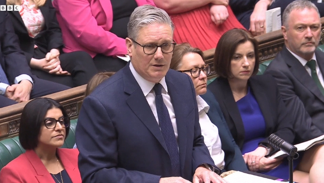 英国首相斯塔默 视频截图