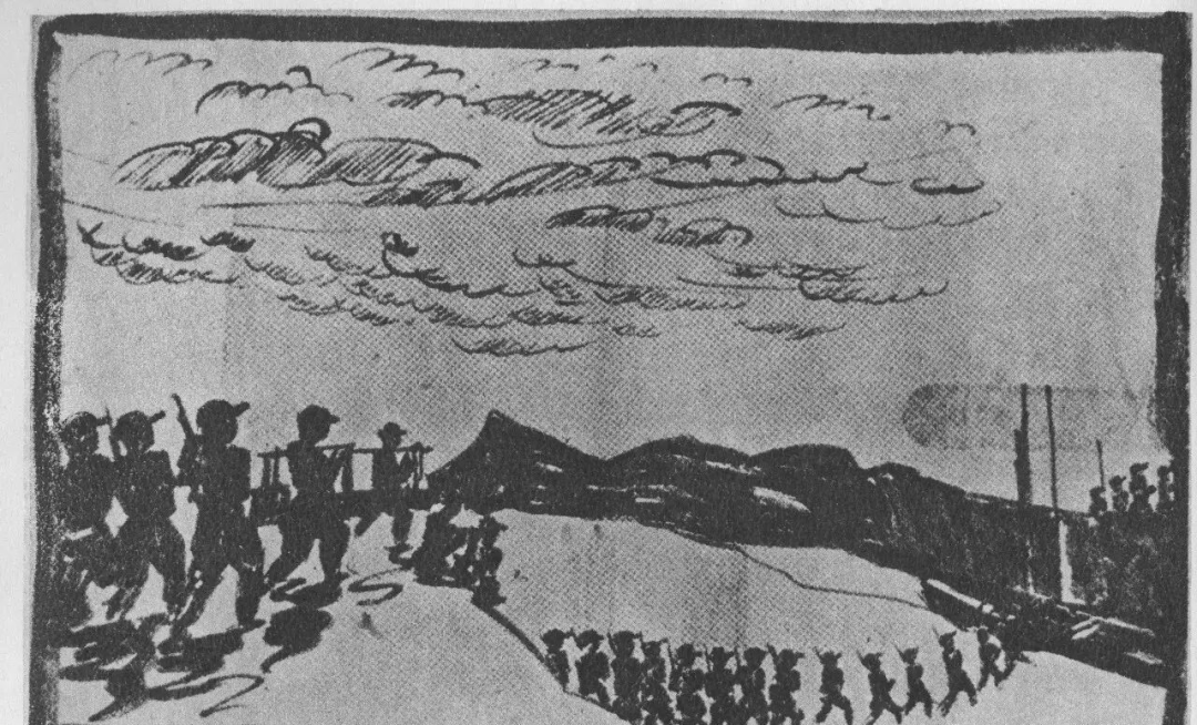 过湘江(黄镇 画)
