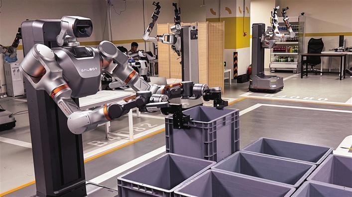 银河通用具身智能重载机器人Galbot S1 本报记者 赵紫宸 摄