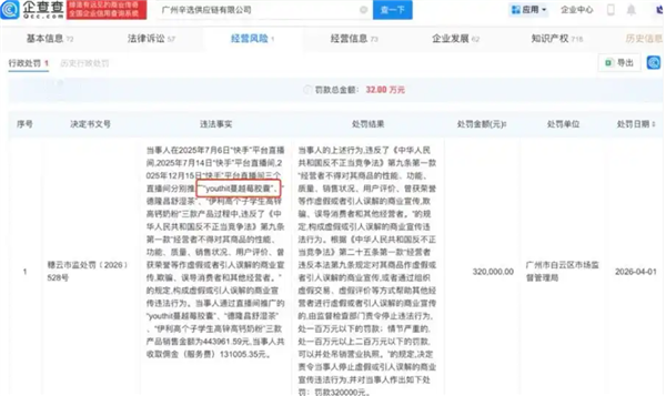 辛巴现身直播高调收徒 旗下公司虚假宣传优思益等刚被罚32万