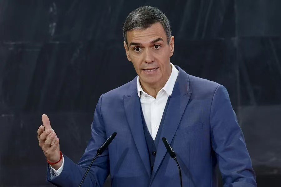 △西班牙首相桑切斯(资料图)