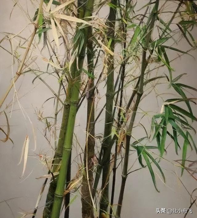 冷军 油画竹