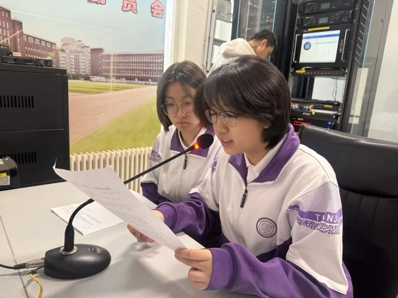 活动现场（央广网发 天津市第五十五中学供图）