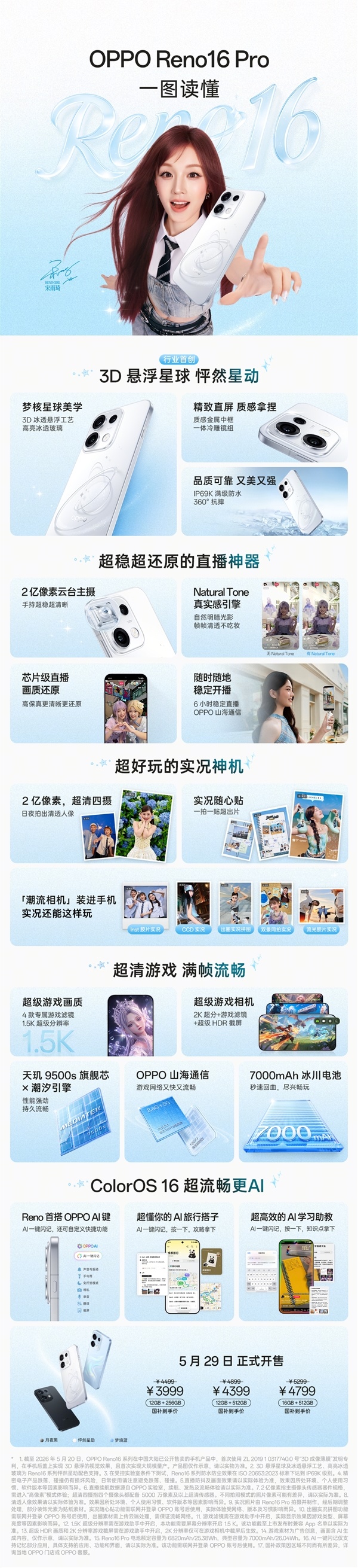 2999元起!一图读懂OPPO Reno16系列:同档最强实况神机