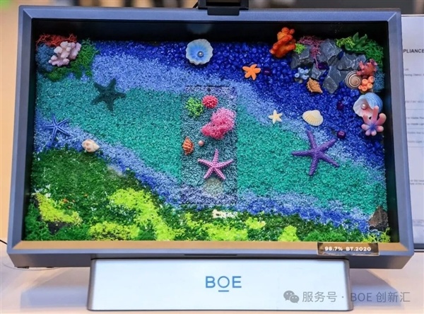 京东方TSF超广色域OLED新突破:98.7%BT.2020、2500nit亮度!功耗降37%