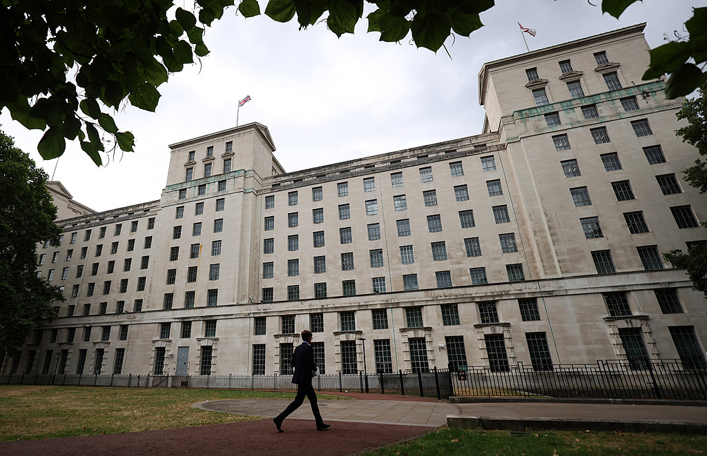 英国伦敦，英国国防部。（视觉中国）
