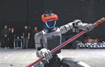 宇树科技机器人在进行训练。宇树科技供图