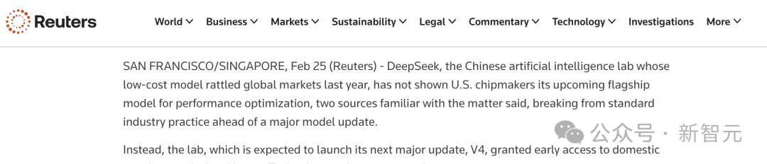 DeepSeek V4逼近,美国慌了!绕过英伟达优先国内,绝密参数已泄露