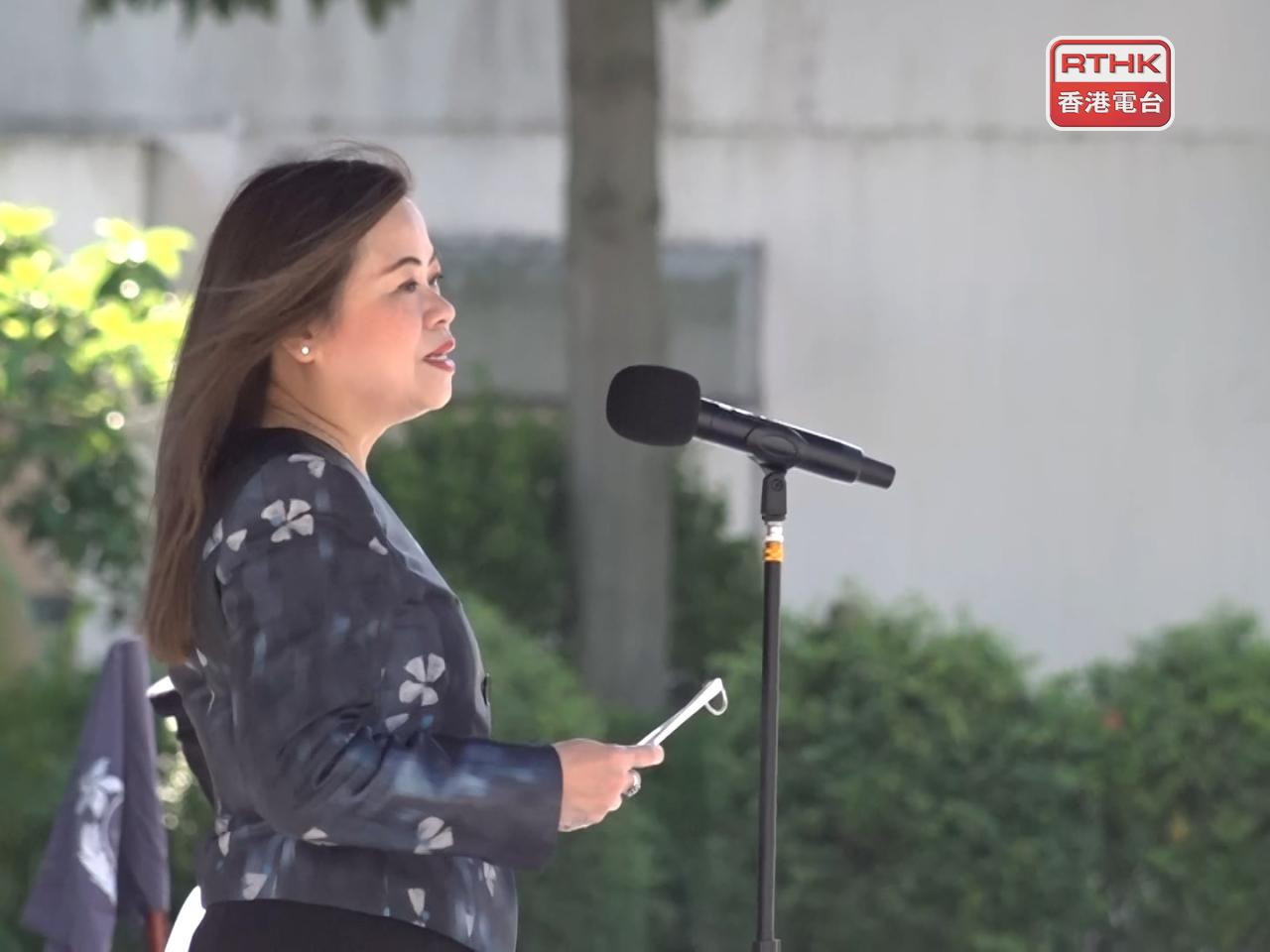 罗淑佩表示，在地缘政治环境复杂多变下，维护国家安全是警队首要行动目标的重中之重。（陈裕行摄）