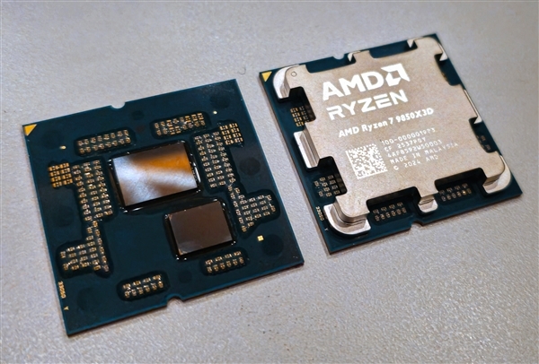 全球最快游戏CPU开盖：AMD锐龙7 9850X3D实拍首发！